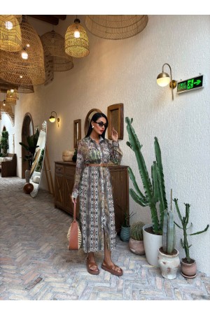 222864 TOPTAN DESENLİ ELBİSE