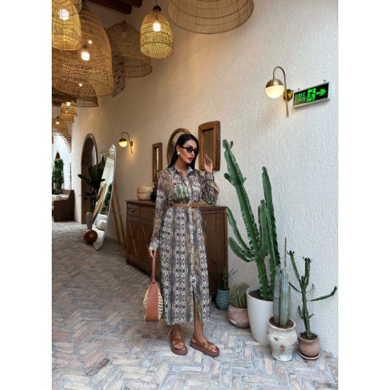 222864 patterned DRESS