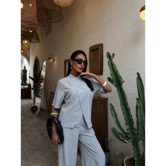 222866 white Pants suit