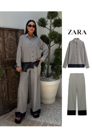 222874 TOPTAN DESENLİ PANTOLON TAKIM