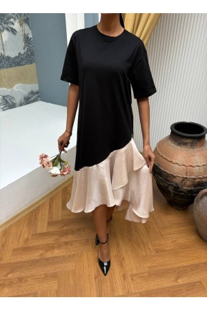 222875 TOPTAN SİYAH ELBİSE