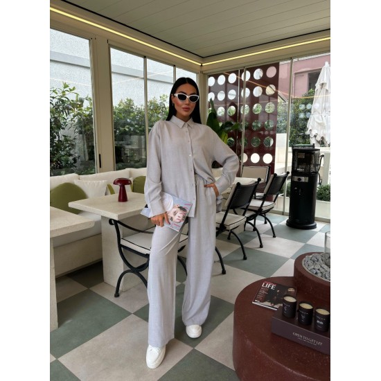222877 Grey Pants suit