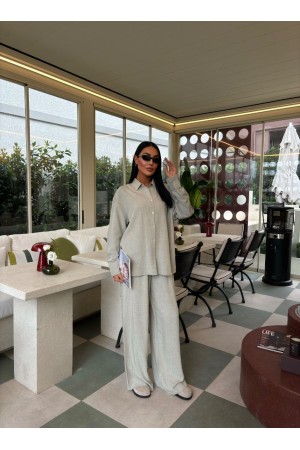 222879 TOPTAN SU YEŞİL PANTOLON TAKIM