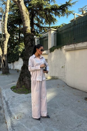 222888 beige Pants suit