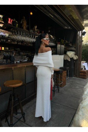 222891 TOPTAN BEYAZ ELBİSE