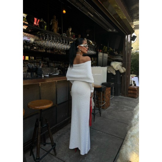 222891 TOPTAN BEYAZ ELBİSE