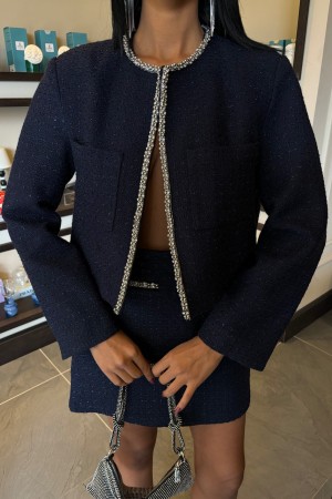 222896 TOPTAN LACİVERT ETEK TAKIM