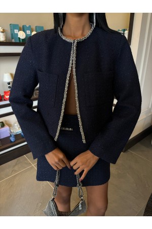 222896 TOPTAN LACİVERT ETEK TAKIM