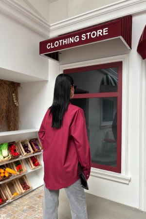 222901 burgundy SHIRT