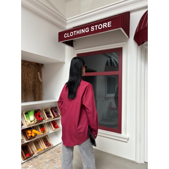 222901 burgundy SHIRT