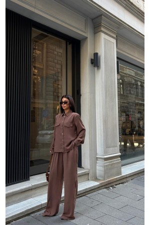 222912 TOPTAN VİZON GÖMLEK