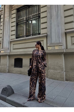 222926 TOPTAN LEOPAR PANTOLON TAKIM