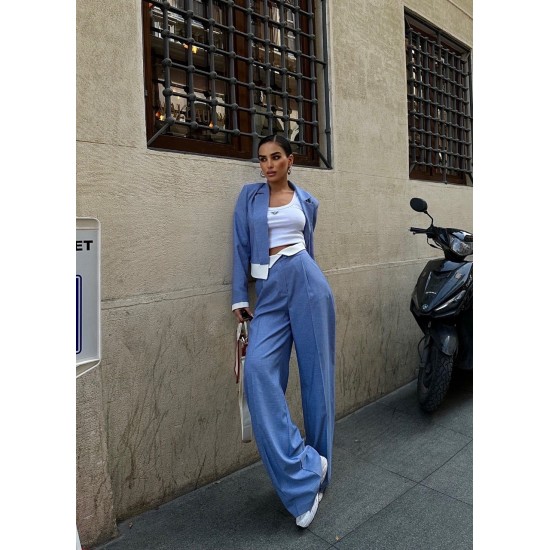 222930 TOPTAN MAVİ PANTOLON TAKIM