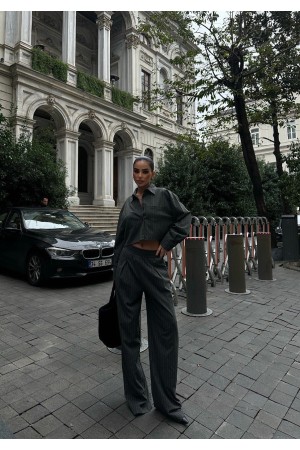 222932 TOPTAN GRİ PANTOLON TAKIM