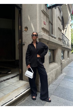 222949 TOPTAN SİYAH PANTOLON TAKIM