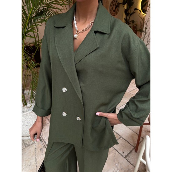 222960 khaki Pants suit