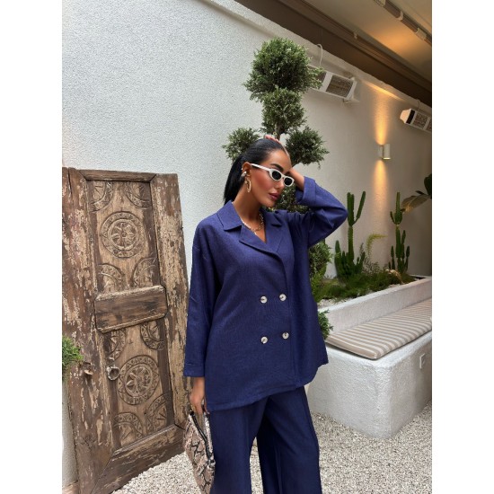 222962 Navy blue Pants suit