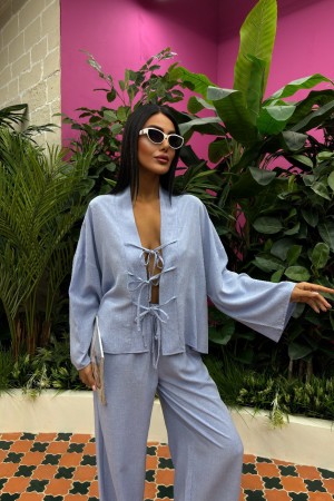 222967 TOPTAN MAVİ PANTOLON TAKIM