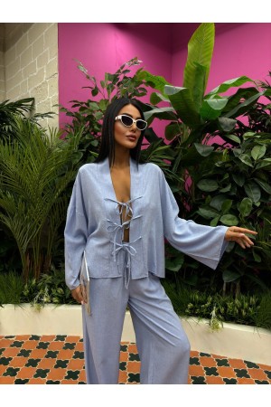 222967 blue Pants suit