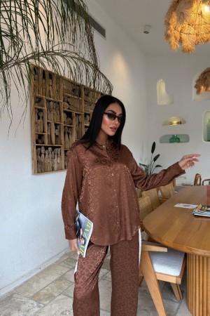 222978 TOPTAN KAHVE PANTOLON TAKIM