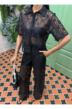 223003 TOPTAN SİYAH PANTOLON TAKIM