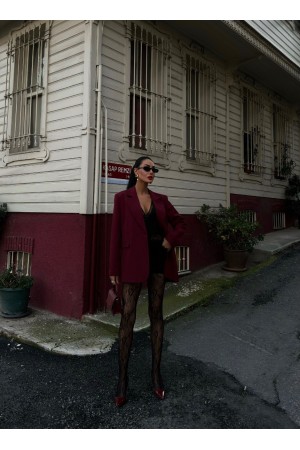 223007 TOPTAN BORDO CEKET