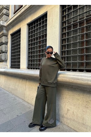 223019 khaki Track suitcase