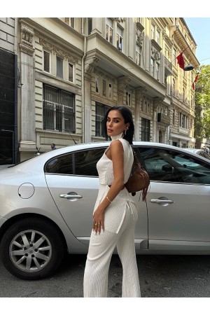 223026 TOPTAN BEYAZ PANTOLON TAKIM