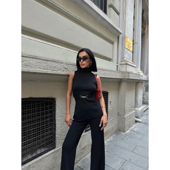 223027 black Pants suit