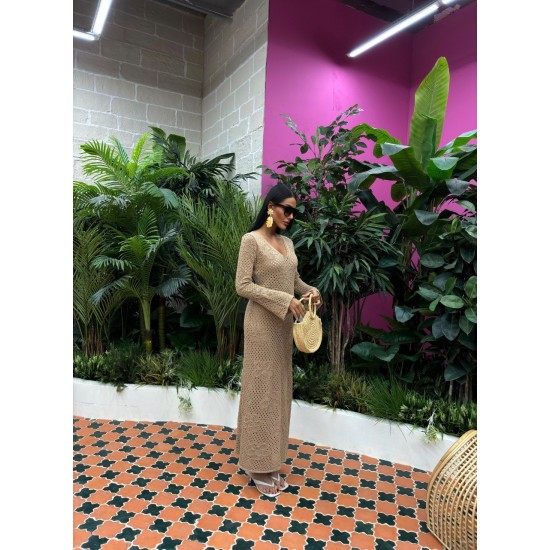 223032 TOPTAN BEJ ELBİSE