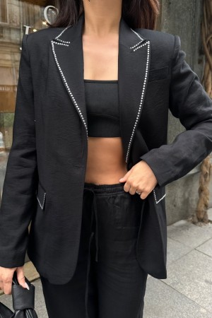 223050 TOPTAN SİYAH CEKET