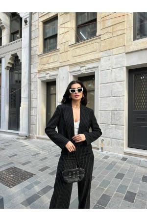 223052 TOPTAN SİYAH PANTOLON TAKIM