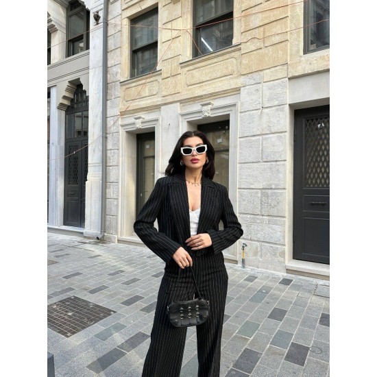 223052 TOPTAN SİYAH PANTOLON TAKIM