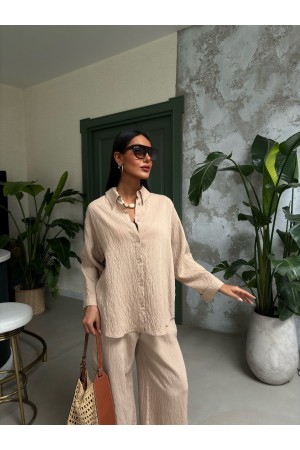 223059 TOPTAN BEJ PANTOLON TAKIM