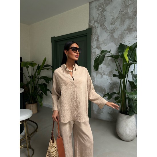 223059 beige Pants suit