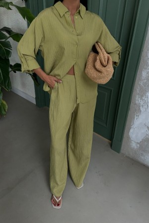 223062 khaki Pants suit