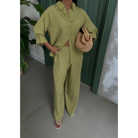 223062 khaki Pants suit