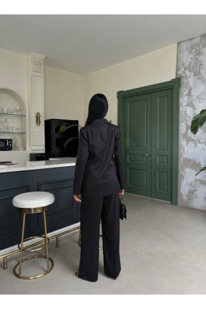 223064 TOPTAN SİYAH PANTOLON TAKIM