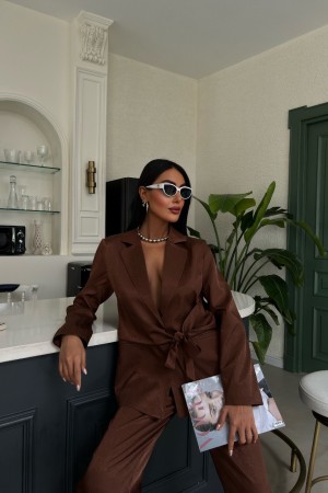 223065 TOPTAN KAHVE PANTOLON TAKIM