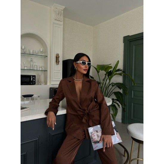 223065 TOPTAN KAHVE PANTOLON TAKIM