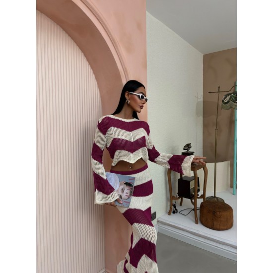 223072 striped Skirt