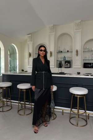 223074 TOPTAN SİYAH ETEK