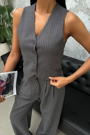 223087 TOPTAN ANTRASİT PANTOLON TAKIM