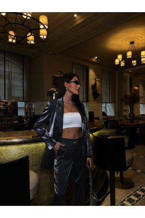 223091 TOPTAN SİYAH PANTOLON TAKIM