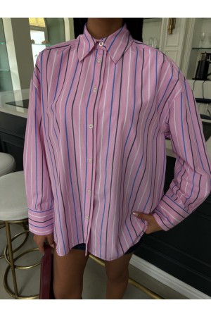 223106 TOPTAN PEMBE GÖMLEK