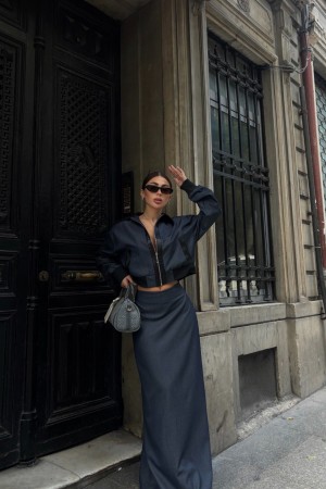 223107 TOPTAN SİYAH ETEK TAKIM