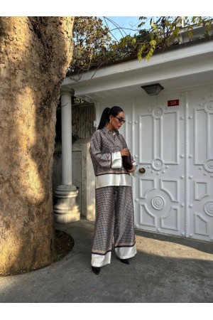 223120 TOPTAN DESENLİ PANTOLON TAKIM