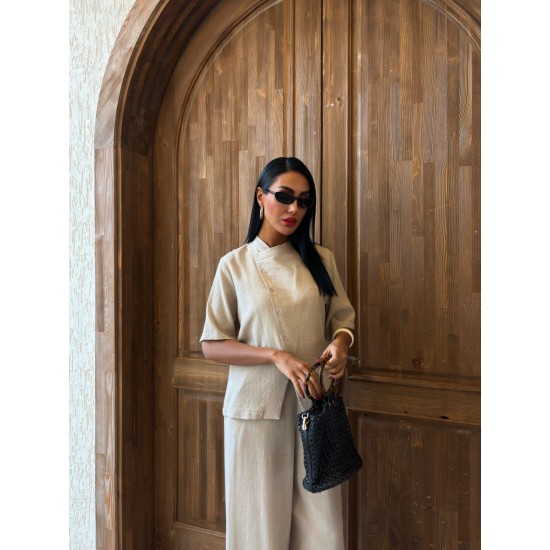 223126 beige Pants suit