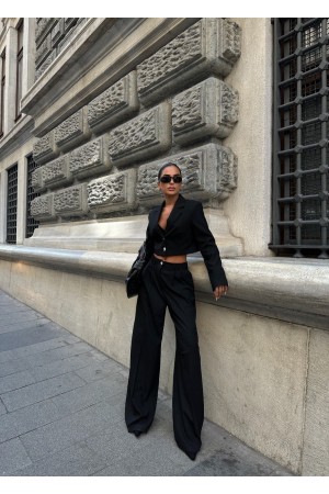 223135 TOPTAN SİYAH PANTOLON TAKIM