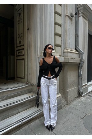 223139 TOPTAN SİYAH BLUZ